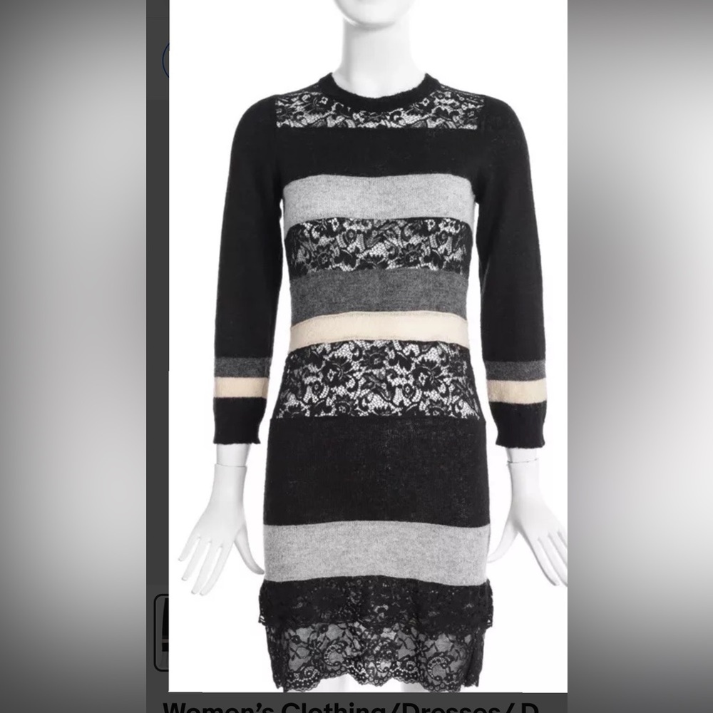 Dolce & Gabbana D&G Knit Dress with Lace size 4